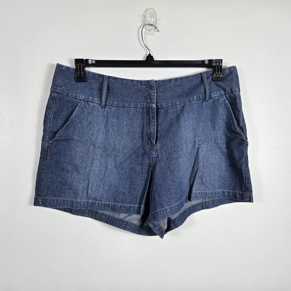 NY Jeans‎ New York & Co Womens Denim Blue Y2K Casual Summer Spring Shorts 18 VTG